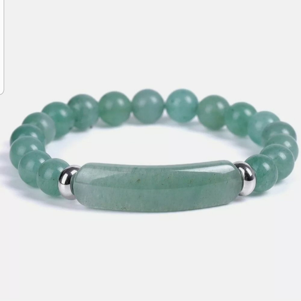 Natural Stone Strand Bracelet 8mm